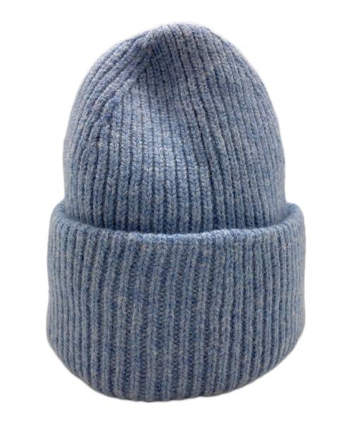 Acne studios（アクネ ストゥディオス）Acne studios (アクネ ストゥディオス) スモールFaceロゴビーニー スカイブルーの古着・服飾アイテム