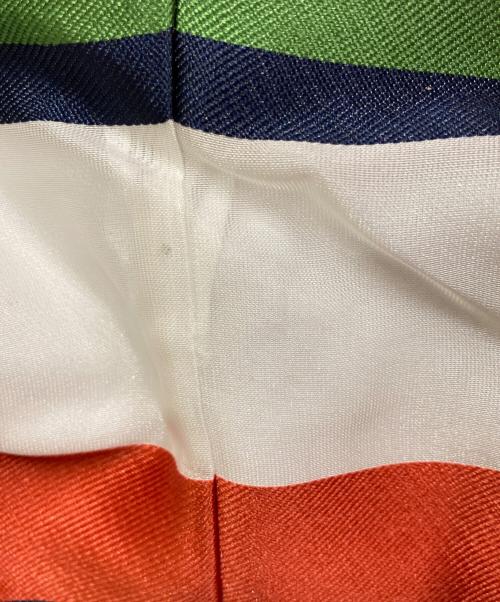 Kate Spade（ケイトスペード）Kate Spade (ケイトスペード) サンデー ストライプ オーガンザ ミディ スカート マルチカラー サイズ:2 未使用品の古着・服飾アイテム