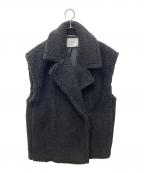 ADAWASアダワス）の古着「FAKE MOUTON GILET」｜ブラック