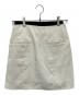 Ameri (アメリ) TWILL LOW WAIST MINI SKIRT ホワイト×ブラック サイズ:M：5000円