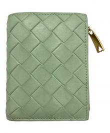 BOTTEGA VENETA（ボッテガベネタ）の古着「2つ折り財布」｜ライトグリーン