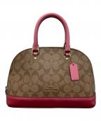 COACHコーチ）の古着「2WAYショルダーバッグ」｜ブラウン×ピンク