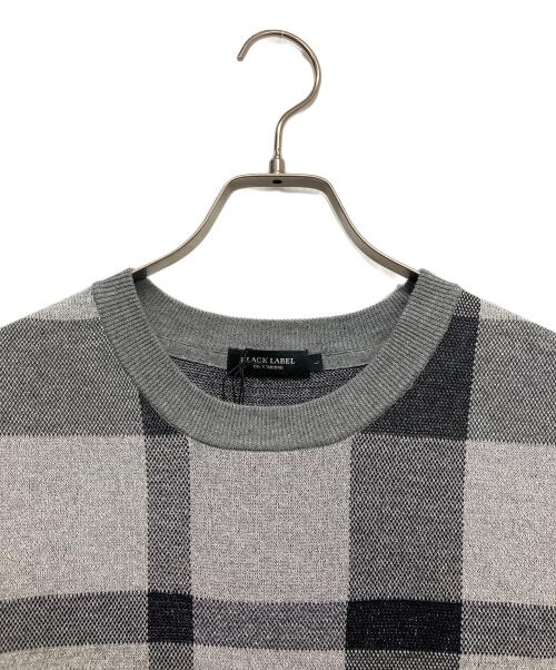 BLACK LABEL CRESTBRIDGE（ブラックレーベル クレストブリッジ）BLACK LABEL CRESTBRIDGE (ブラックレーベル クレストブリッジ) 半袖ニット グレー サイズ:L 未使用品の古着・服飾アイテム
