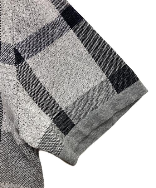 BLACK LABEL CRESTBRIDGE（ブラックレーベル クレストブリッジ）BLACK LABEL CRESTBRIDGE (ブラックレーベル クレストブリッジ) 半袖ニット グレー サイズ:L 未使用品の古着・服飾アイテム