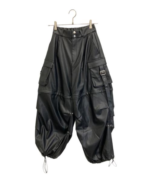 HARE（ハレ）HARE (ハレ) 2WAYメタルカーゴパンツ ブラック サイズ:Fの古着・服飾アイテム