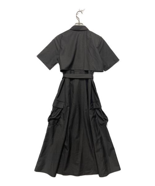 HARE（ハレ）HARE (ハレ) カーゴライクジップワンピース グレー サイズ:Fの古着・服飾アイテム