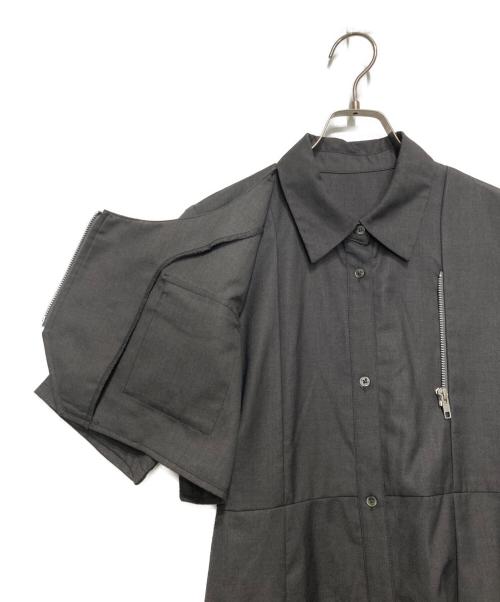 HARE（ハレ）HARE (ハレ) カーゴライクジップワンピース グレー サイズ:Fの古着・服飾アイテム