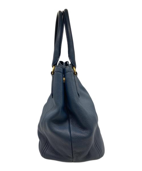 PRADA（プラダ）PRADA (プラダ) ヴィッテロダイノ2WAYバッグ ネイビーの古着・服飾アイテム