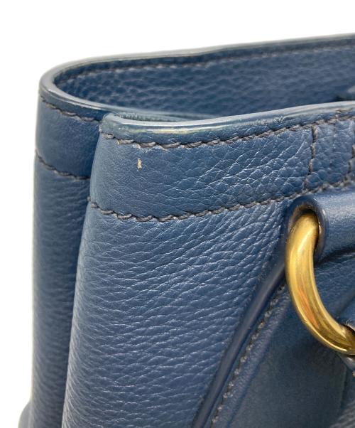 PRADA（プラダ）PRADA (プラダ) ヴィッテロダイノ2WAYバッグ ネイビーの古着・服飾アイテム