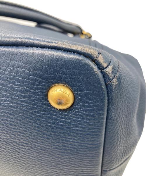 PRADA（プラダ）PRADA (プラダ) ヴィッテロダイノ2WAYバッグ ネイビーの古着・服飾アイテム