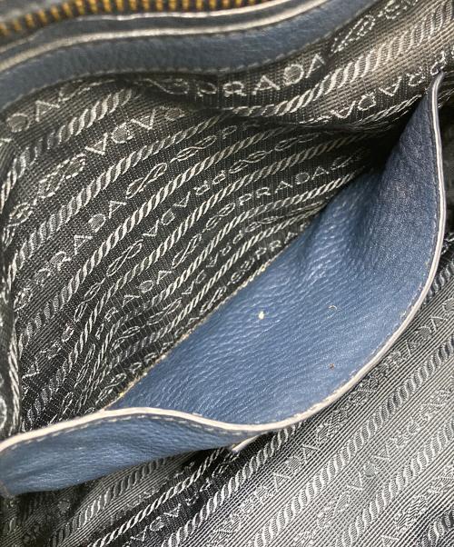 PRADA（プラダ）PRADA (プラダ) ヴィッテロダイノ2WAYバッグ ネイビーの古着・服飾アイテム