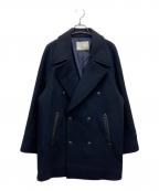 uncraveアンクレイヴ）の古着「プルーフメルトン ショートPコート」｜ネイビー
