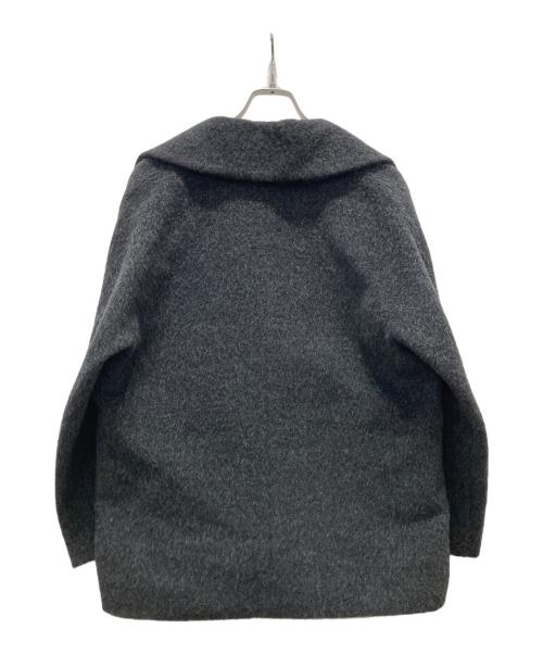 ESTNATION（エストネーション）ESTNATION (エストネーション) シャギーダブルピーコート ブラック サイズ:Sの古着・服飾アイテム