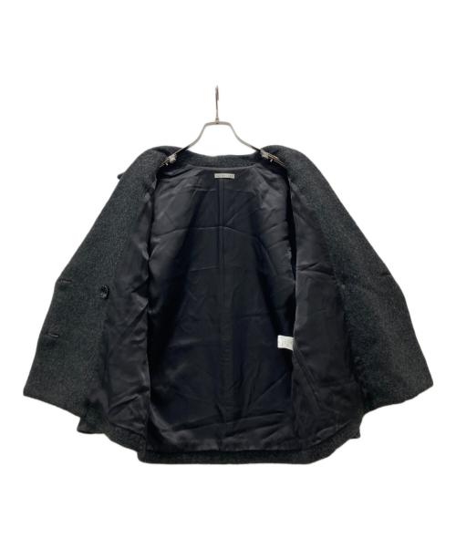 ESTNATION（エストネーション）ESTNATION (エストネーション) シャギーダブルピーコート ブラック サイズ:Sの古着・服飾アイテム