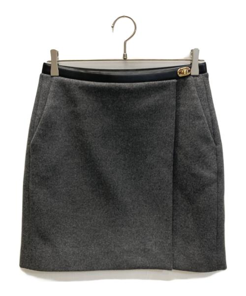 COACH（コーチ）COACH (コーチ) ラップスカート グレー サイズ:SIZE 2の古着・服飾アイテム