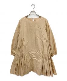 merlette（マーレット）の古着「ティアードワンピース」｜ベージュ