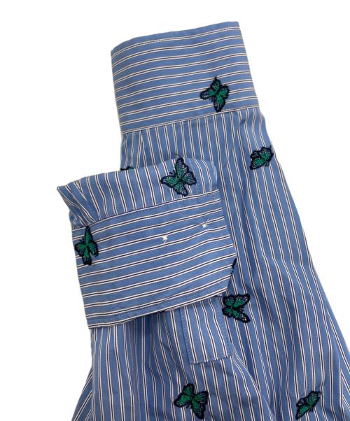 VERMEIL par iena（ヴェルメイユ パー イエナ）VERMEIL par iena (ヴェルメイユ パー イエナ) コットン刺繍クロップドシャツ ブルー サイズ:Freeの古着・服飾アイテム