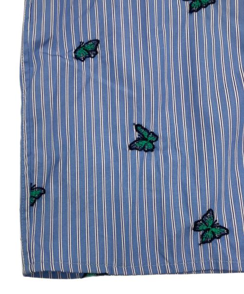 VERMEIL par iena（ヴェルメイユ パー イエナ）VERMEIL par iena (ヴェルメイユ パー イエナ) コットン刺繍クロップドシャツ ブルー サイズ:Freeの古着・服飾アイテム