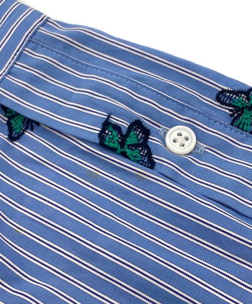 VERMEIL par iena（ヴェルメイユ パー イエナ）VERMEIL par iena (ヴェルメイユ パー イエナ) コットン刺繍クロップドシャツ ブルー サイズ:Freeの古着・服飾アイテム