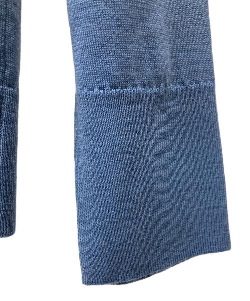 JOHN SMEDLEY（ジョンスメドレー）JOHN SMEDLEY (ジョンスメドレー) クルーネックウールニット ブルー サイズ:Sの古着・服飾アイテム