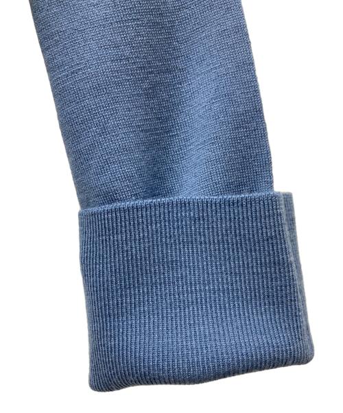 JOHN SMEDLEY（ジョンスメドレー）JOHN SMEDLEY (ジョンスメドレー) クルーネックウールニット ブルー サイズ:Sの古着・服飾アイテム