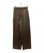）の古着「サテンリラックスパンツ」｜ブラウン