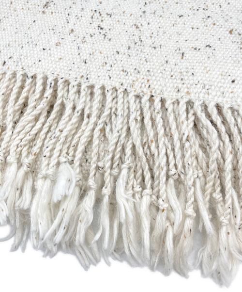 Lauren Manoogian（ローレン マヌージアン）Lauren Manoogian (ローレン マヌージアン) リネンアルパカ混ストール アイボリーの古着・服飾アイテム