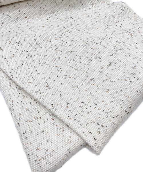 Lauren Manoogian（ローレン マヌージアン）Lauren Manoogian (ローレン マヌージアン) リネンアルパカ混ストール アイボリーの古着・服飾アイテム