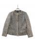 theory（セオリー）の古着「Beverly Tweed Fringe Slim JKT」｜ブラウン