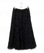 Kate Spadeケイトスペード）の古着「デイジー レース スカート」｜ブラック