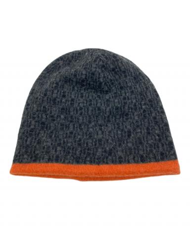 中古・古着通販】HERMES (エルメス) Hロゴニットキャップ グレー