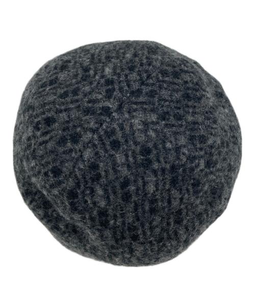 HERMES（エルメス）HERMES (エルメス) Hロゴニットキャップ グレーの古着・服飾アイテム