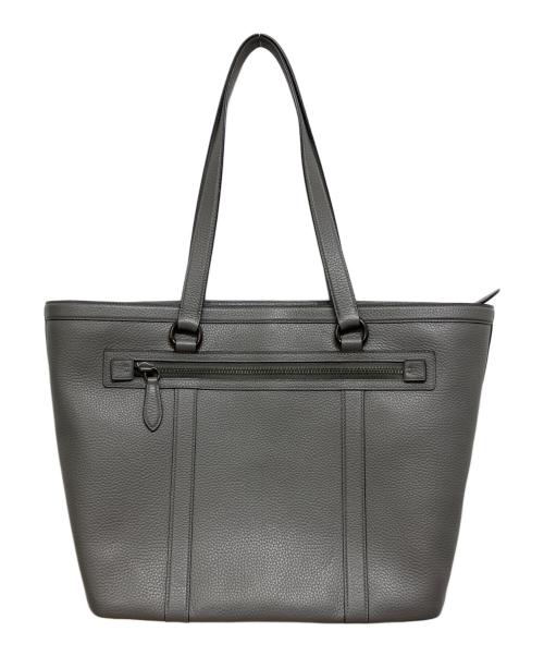 COACH（コーチ）COACH (コーチ) ゴッサム ジップトートバッグ グレーの古着・服飾アイテム