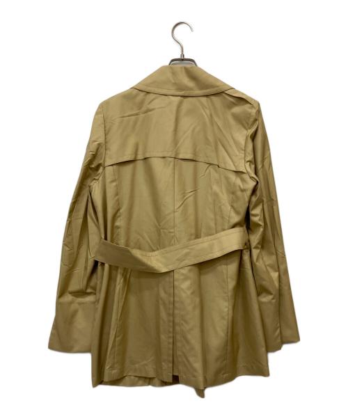 Aquascutum（アクアスキュータム）Aquascutum (アクアスキュータム) シルクハーフトレンチコート ベージュ サイズ:Sの古着・服飾アイテム