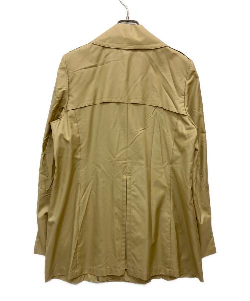 Aquascutum（アクアスキュータム）Aquascutum (アクアスキュータム) シルクハーフトレンチコート ベージュ サイズ:Sの古着・服飾アイテム