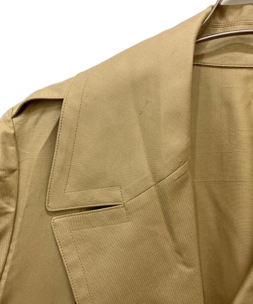 Aquascutum（アクアスキュータム）Aquascutum (アクアスキュータム) シルクハーフトレンチコート ベージュ サイズ:Sの古着・服飾アイテム