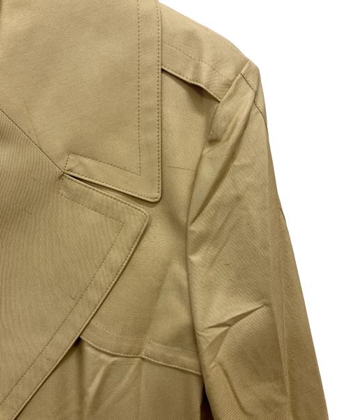 Aquascutum（アクアスキュータム）Aquascutum (アクアスキュータム) シルクハーフトレンチコート ベージュ サイズ:Sの古着・服飾アイテム