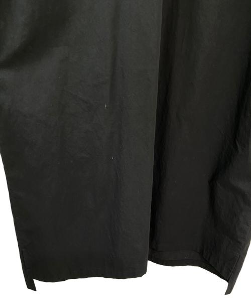 DRIES VAN NOTEN（ドリスヴァンノッテン）DRIES VAN NOTEN (ドリスヴァンノッテン) スタンドカラーギャザーワンピース ブラック サイズ:34の古着・服飾アイテム