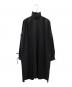 DRIES VAN NOTEN（ドリスヴァンノッテン）の古着「スタンドカラーギャザーワンピース」｜ブラック