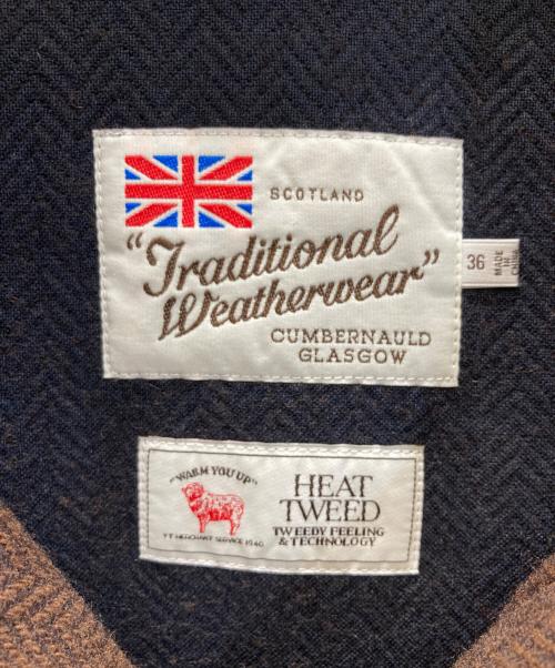 Traditional Weatherwear（トラディショナルウェザーウェア）Traditional Weatherwear (トラディショナルウェザーウェア) ELGIN ヒートツイードコート ブラウン サイズ:36の古着・服飾アイテム