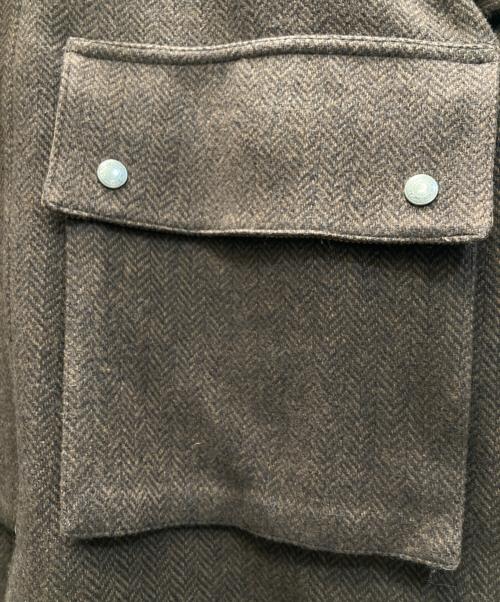 Traditional Weatherwear（トラディショナルウェザーウェア）Traditional Weatherwear (トラディショナルウェザーウェア) ELGIN ヒートツイードコート ブラウン サイズ:36の古着・服飾アイテム