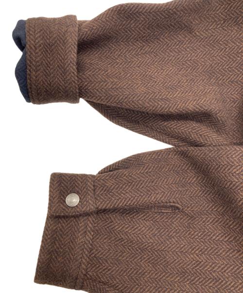 Traditional Weatherwear（トラディショナルウェザーウェア）Traditional Weatherwear (トラディショナルウェザーウェア) ELGIN ヒートツイードコート ブラウン サイズ:36の古着・服飾アイテム