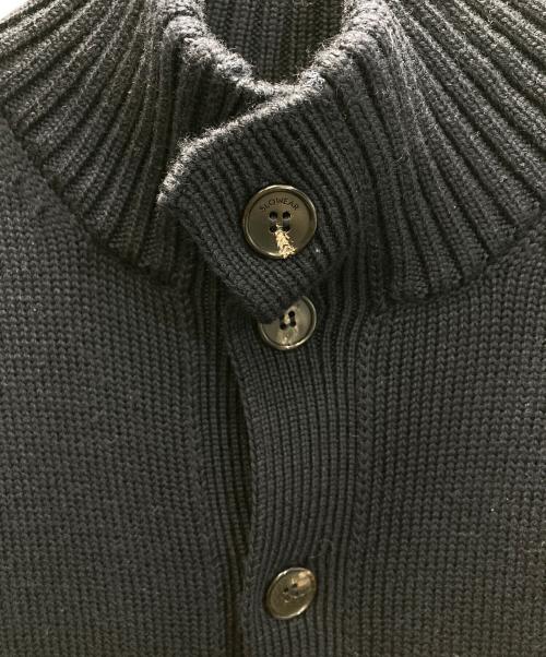 Zanone（ザノーネ）Zanone (ザノーネ) 5ゲージウールスタンドカラーニットカーディガン ネイビー サイズ:46の古着・服飾アイテム