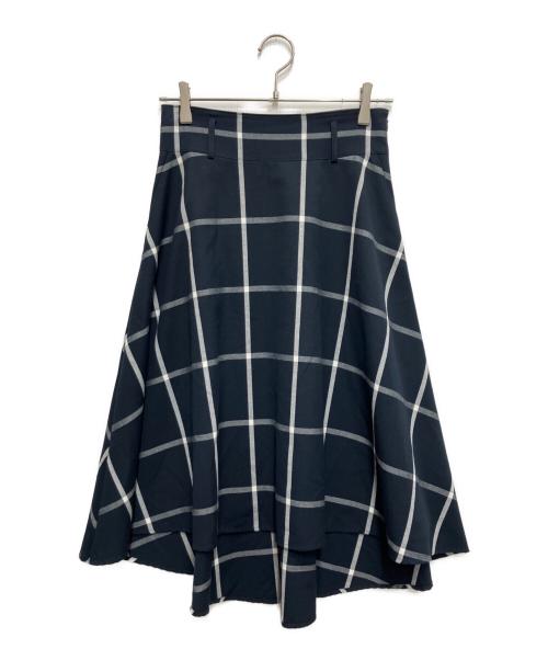 BLUE LABEL CRESTBRIDGE（ブルーレーベルクレストブリッジ）BLUE LABEL CRESTBRIDGE (ブルーレーベルクレストブリッジ) テールスカート ネイビー サイズ:36の古着・服飾アイテム