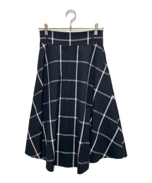 BLUE LABEL CRESTBRIDGE（ブルーレーベルクレストブリッジ）BLUE LABEL CRESTBRIDGE (ブルーレーベルクレストブリッジ) テールスカート ネイビー サイズ:36の古着・服飾アイテム