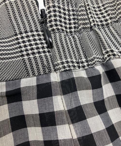 BLUE LABEL CRESTBRIDGE（ブルーレーベルクレストブリッジ）BLUE LABEL CRESTBRIDGE (ブルーレーベルクレストブリッジ) ギンガムチェックイージースカート グレー サイズ:38の古着・服飾アイテム