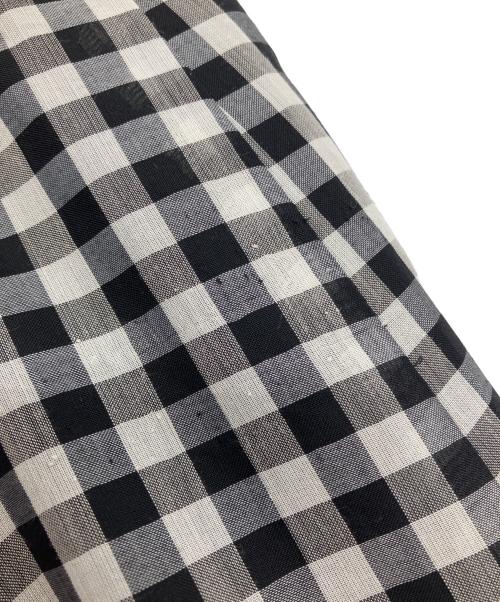 BLUE LABEL CRESTBRIDGE（ブルーレーベルクレストブリッジ）BLUE LABEL CRESTBRIDGE (ブルーレーベルクレストブリッジ) ギンガムチェックイージースカート グレー サイズ:38の古着・服飾アイテム