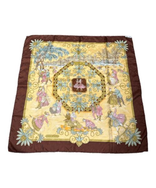 HERMES（エルメス）HERMES (エルメス) Carre 90/カレ 90/joies d' hiver/冬の愉しみ ブラウン サイズ:90の古着・服飾アイテム