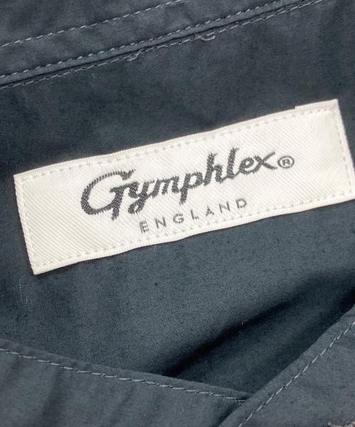 Gymphlex（ジムフレックス）Gymphlex (ジムフレックス) バンドカラーシャツ ブラック サイズ:Mの古着・服飾アイテム