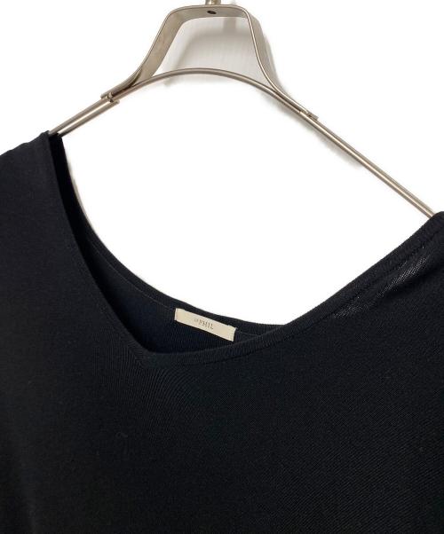 LE PHIL（ル フィル）LE PHIL (ル フィル) ヴィスストレッチニットポンチョ ブラック サイズ:Freeの古着・服飾アイテム